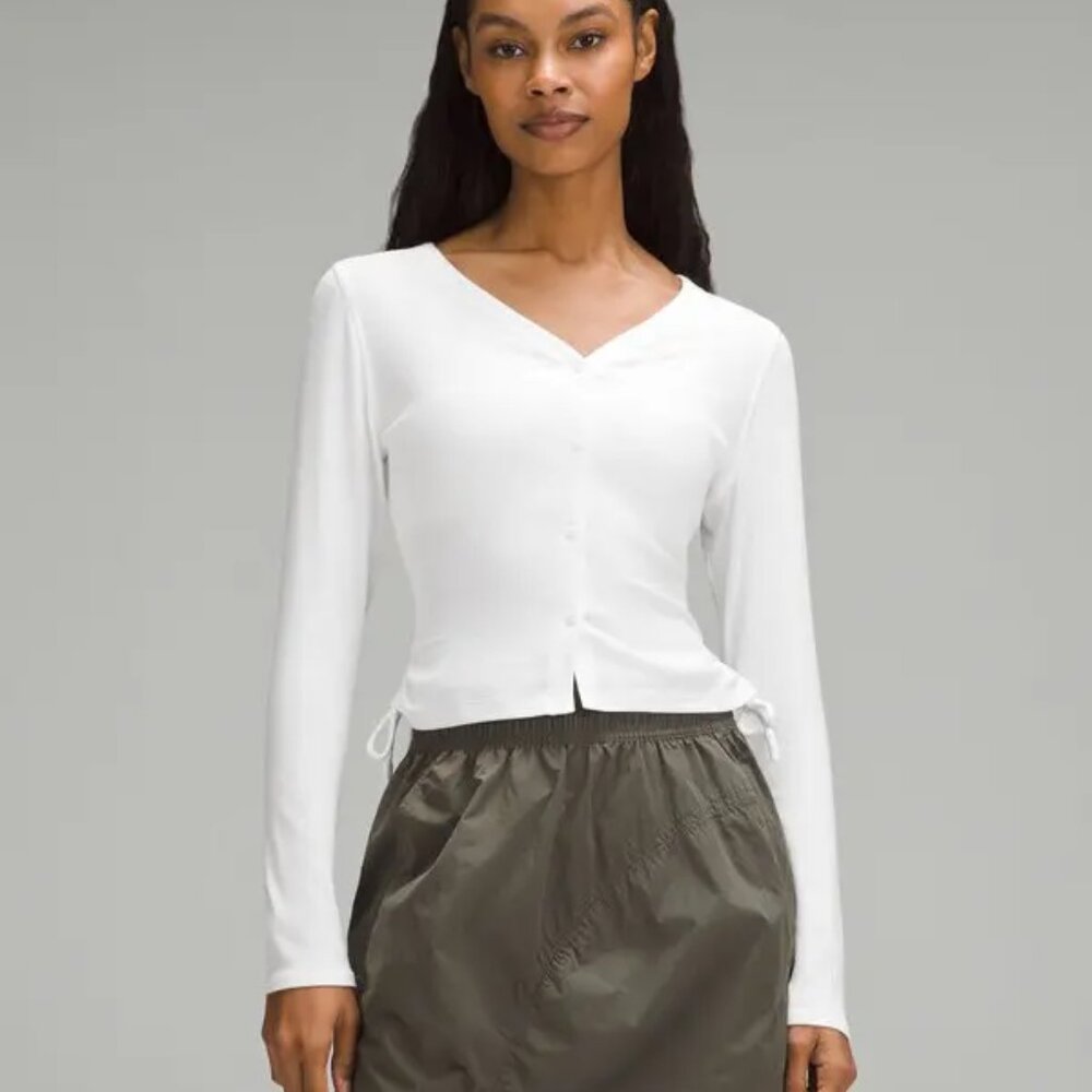NWT Lululemon Side-Cinch Ribbed Cardigan